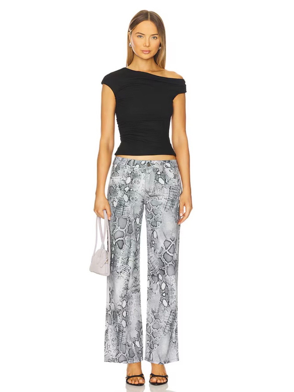 Runaway The Label Zavier Straight Leg Jeans in Steel Viper
